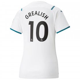 Fußballtrikots Manchester City Jack Grealish 10 Frauens 2021-2022 Kurzarm Auswärts-trikot kaufen 